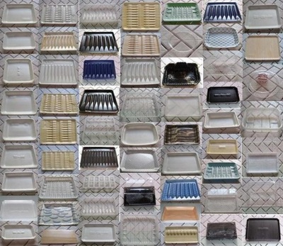 psp水产托盘、pp生鲜托盘、食品托盘、食品盒